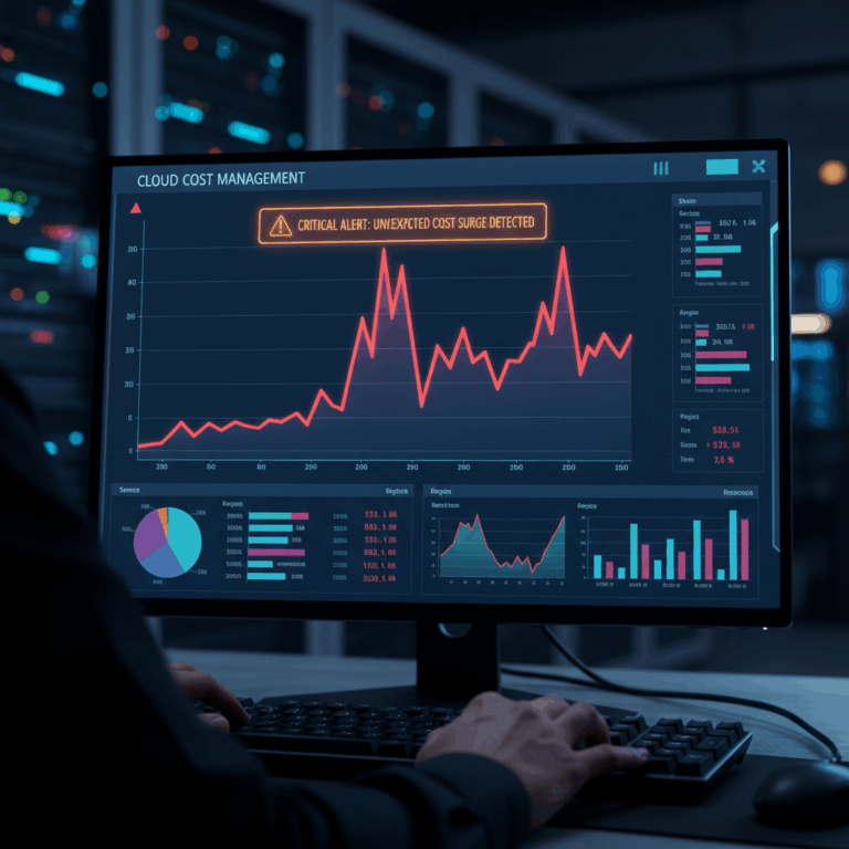 cloud cost dashboard billing alert data visualization