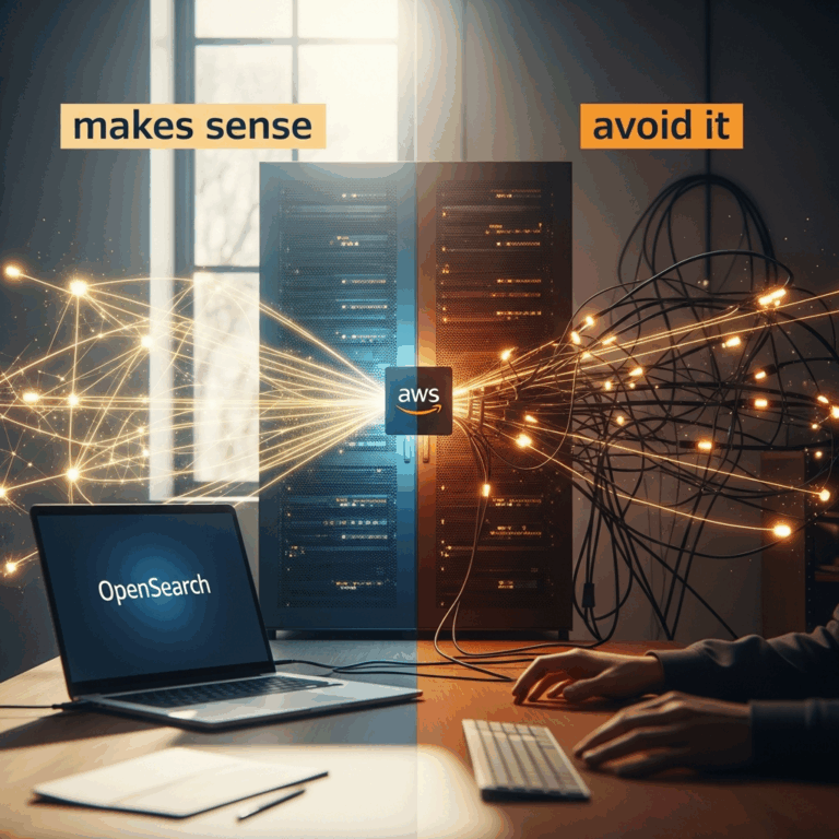Professional photograph related to: AWS OpenSearch Serverless — When It Makes Sense and When to Avoi